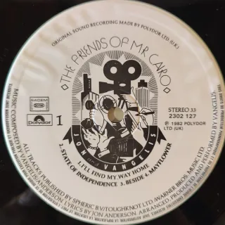 Vinilo Jon & Vangelis - The Friends of Mr Cairo