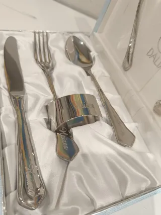 Cubertería Dalia Set Metálico Plateado