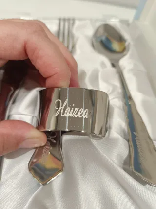 Cubertería Dalia Set Metálico Plateado