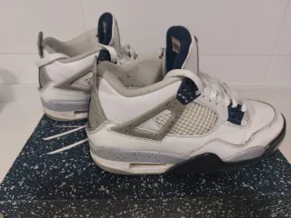 Nike Air Jordan 4 Retro Azul Blanco