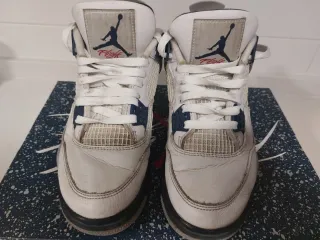 Nike Air Jordan 4 Retro Azul Blanco