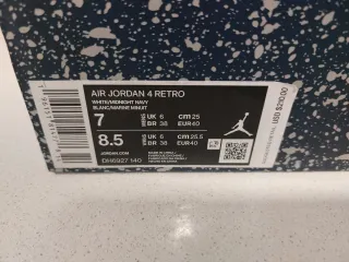 Nike Air Jordan 4 Retro Azul Blanco