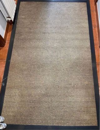 Tappeto in Giuta Marrone e Nero