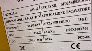 Martillo Hidráulico JPC Mini Excavadora NUEVO