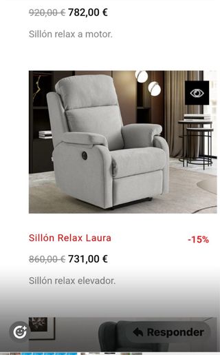 Sillon Relax elevador Mopal
