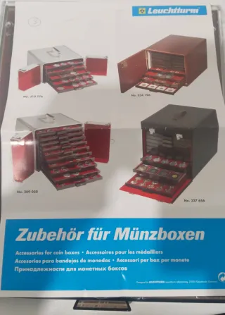 Bandeja para monedas con tapa protectora