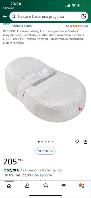 Cocoonababy ergonómico como nuevo