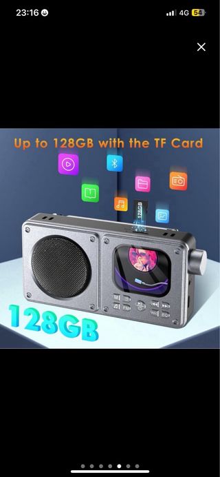 NUEVO Reproductor CD Negro/Gris