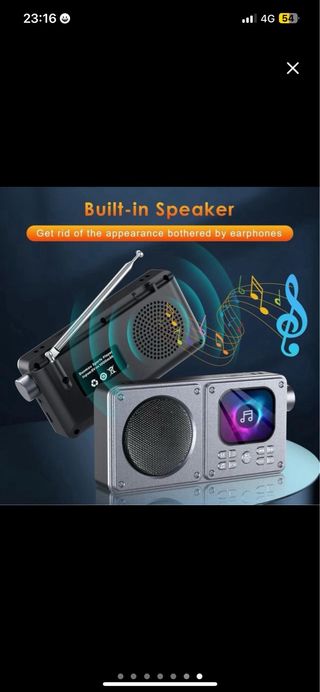 NUEVO Reproductor CD Negro/Gris