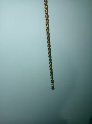 Cadena de oro trenzado