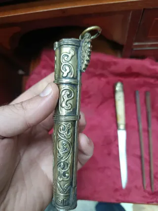 Cuchillo de viaje chino S.XIX