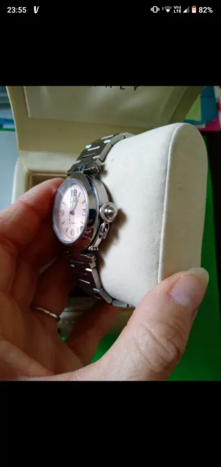 Orologio automatico in Acciaio dal quadrante rosa