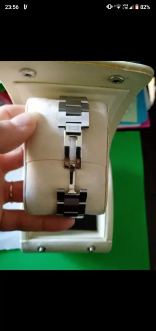 Orologio automatico in Acciaio dal quadrante rosa