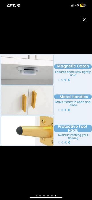 NUEVO Aparador Buffet Cocina Blanco