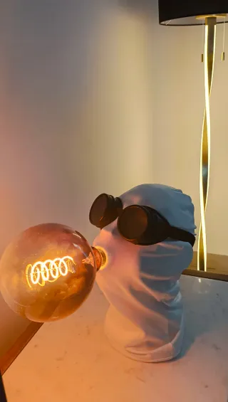 Lámpara Invisible man urban style space age