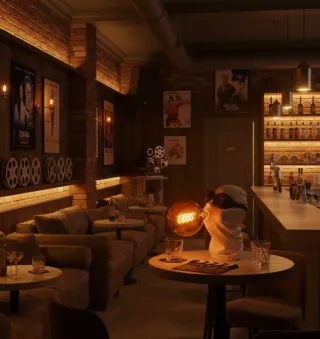 Lámpara Invisible man urban style head space age