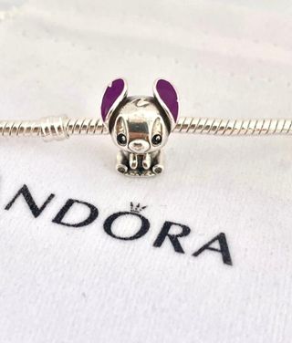 Charm Pandora Disney Stitch Plata