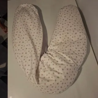 Cojín lactancia y saco carrito bebé gris