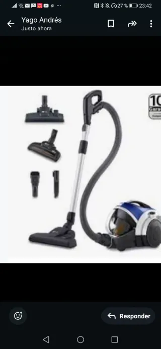 Aspiradora Yago con accesorios