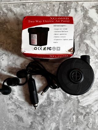 Bomba inflador coche colchón pelotas