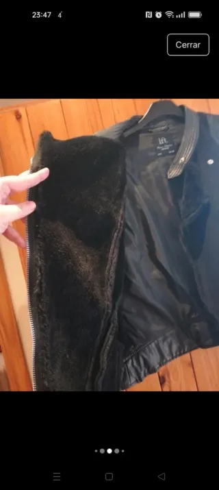 Chaqueta negra Lefties Talla L