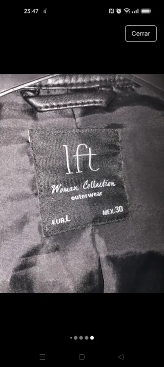 Chaqueta negra Lefties Talla L