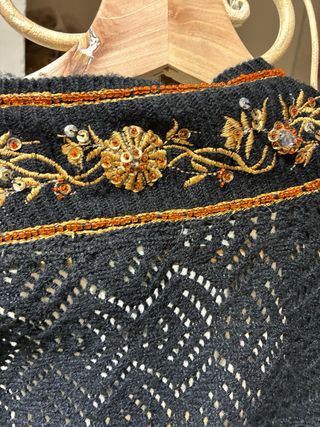 Cárdigan BDBA Negro y Dorado Talla Única