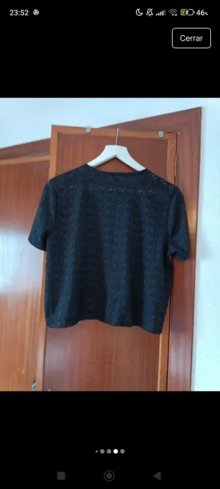 Camiseta negra corta