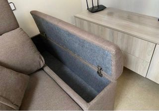 Sofás de tela grises sin estrenar