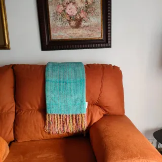 Manta tejida a mano Bassols