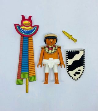 Egipcio con estandarte playmobil