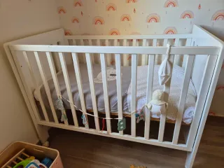 Cuna Bebecar Trama + Colecho + Colchón