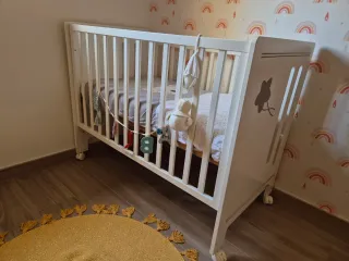 Cuna Bebecar Trama + Colecho + Colchón