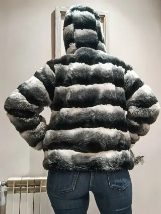 Chaqueta pelo tricolor