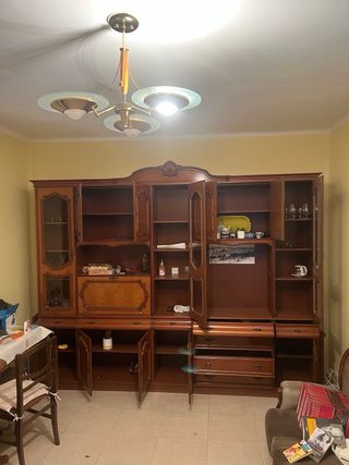 Mueble salón madera antiguo