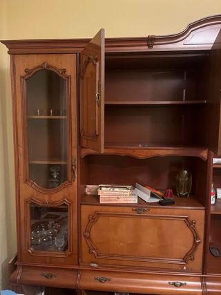 Mueble salón madera antiguo