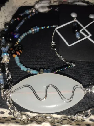 Conjunto Joyería Cristal de Murano artesanal