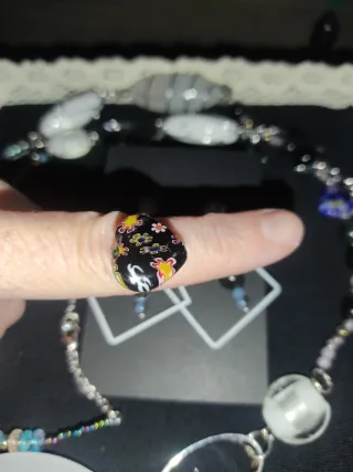 Conjunto Joyería Cristal de Murano artesanal