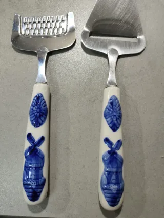 Juego Cortador y Rallador Queso Cerámica