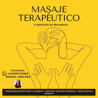 Masaje Terapéutico a domicilio o en consultorio