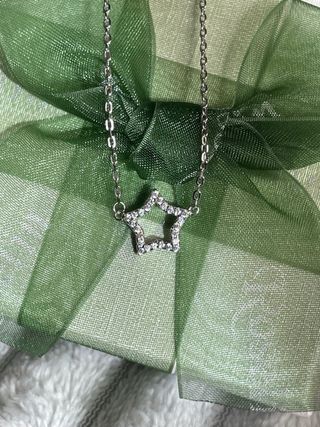 Colgante Estrella Brillante Plata