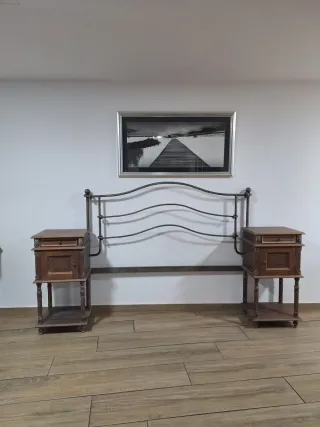 Cabecero 150 + 2 Mesitas Madera