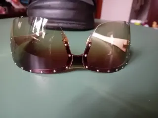 Occhiali da sole Gucci Mascherina Brown/Gold