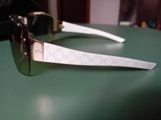 Occhiali da sole Gucci Mascherina Brown/Gold