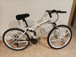 Bicicleta Montaña Plegable Novokart Blanca