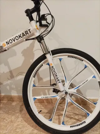 Bicicleta Montaña Plegable Novokart Blanca