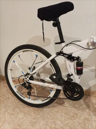 Bicicleta Montaña Plegable Novokart Blanca