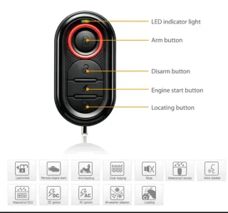 Alarma Moto Steelmate 986E 1 Vía