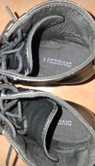 Botines negros H&M con cordones y plataforma