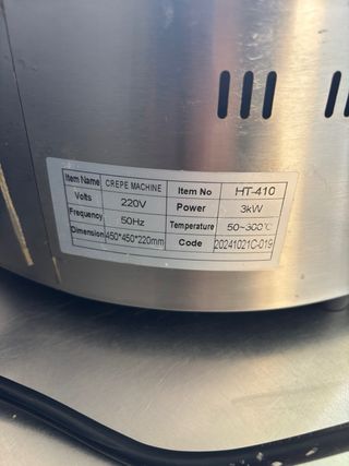 Crepera Eléctrica Profesional